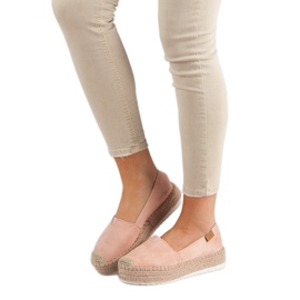 Forever Folie Rosa Espadrilles auf der Plattform 1