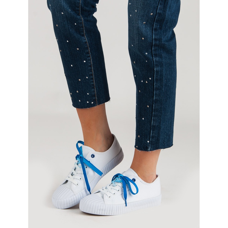 Yes Mile Modische weiße Turnschuhe 1