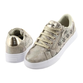 American Club ES13 Gold-Slider für Mädchen schwarz gelb 4