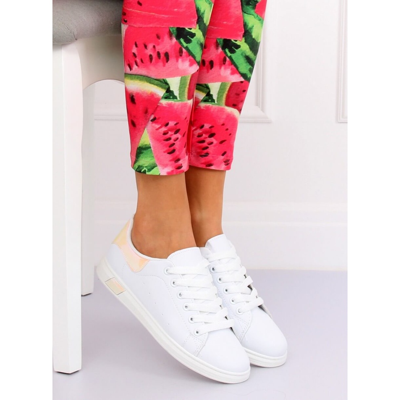 Weiße Holographic Sneakers BL147NEW Champagner 2