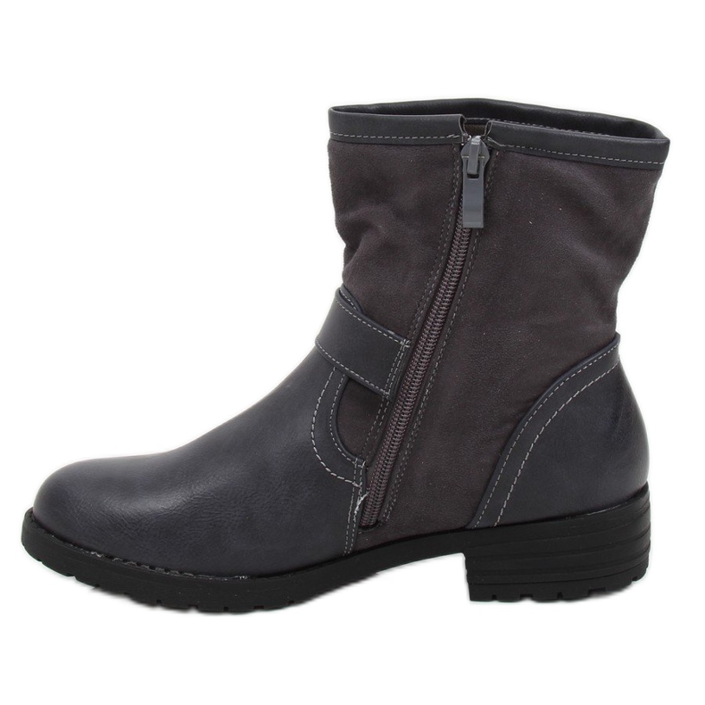 Grau Damen Stiefel grau 88858 Grau 1