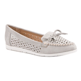 Seastar Graue durchbrochene Loafer 1