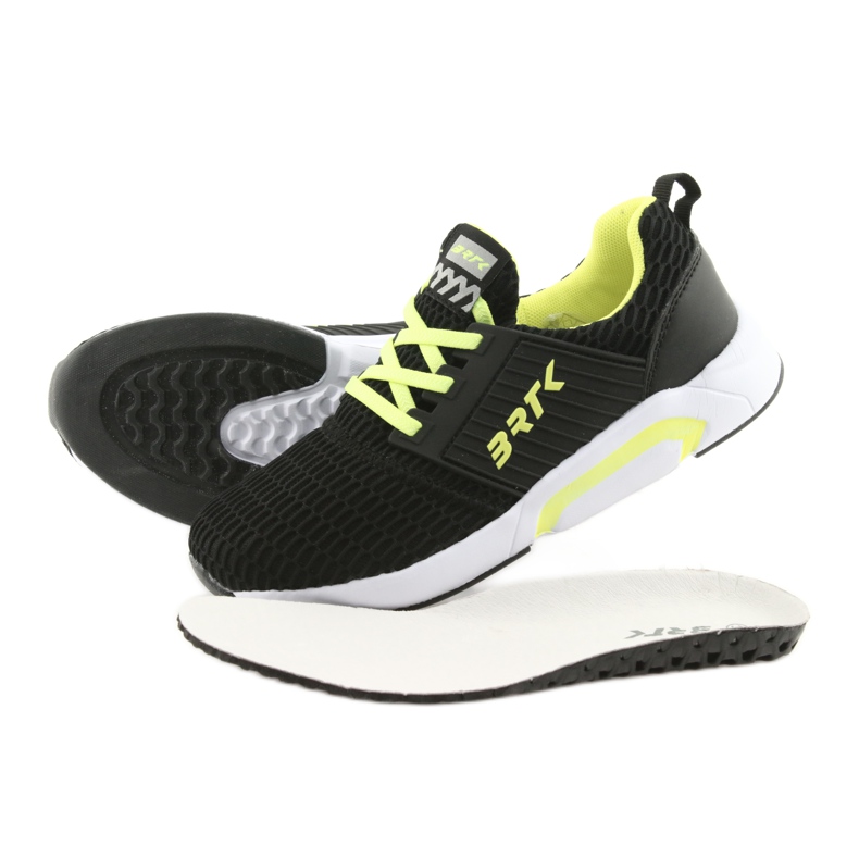 Bartek 55110 Schwarze Sportschuhe zum Hineinschlüpfen gelb 5