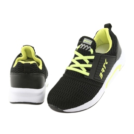 Bartek 55110 Schwarze Sportschuhe zum Hineinschlüpfen gelb 4