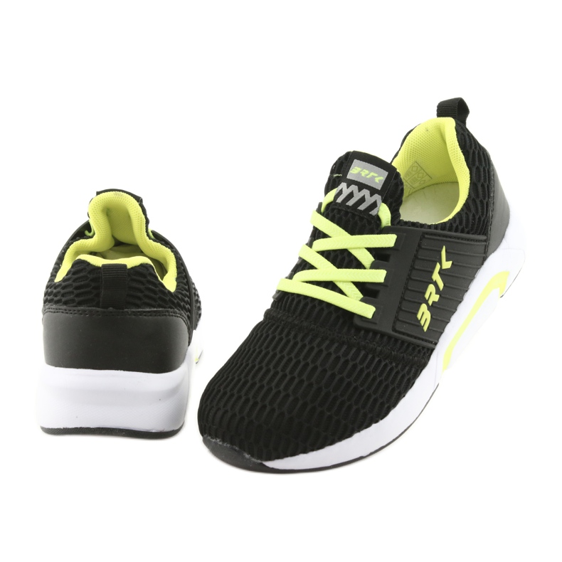 Bartek 55110 Schwarze Sportschuhe zum Hineinschlüpfen gelb 4