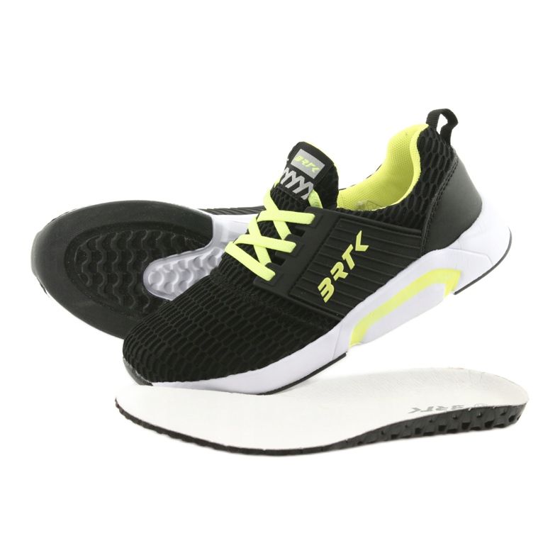 Bartek 58110 Schwarze Sportschuhe zum Hineinschlüpfen gelb 5