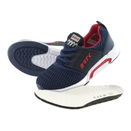 Bartek 55110 Slip-on marineblaue Sportschuhe rot 5