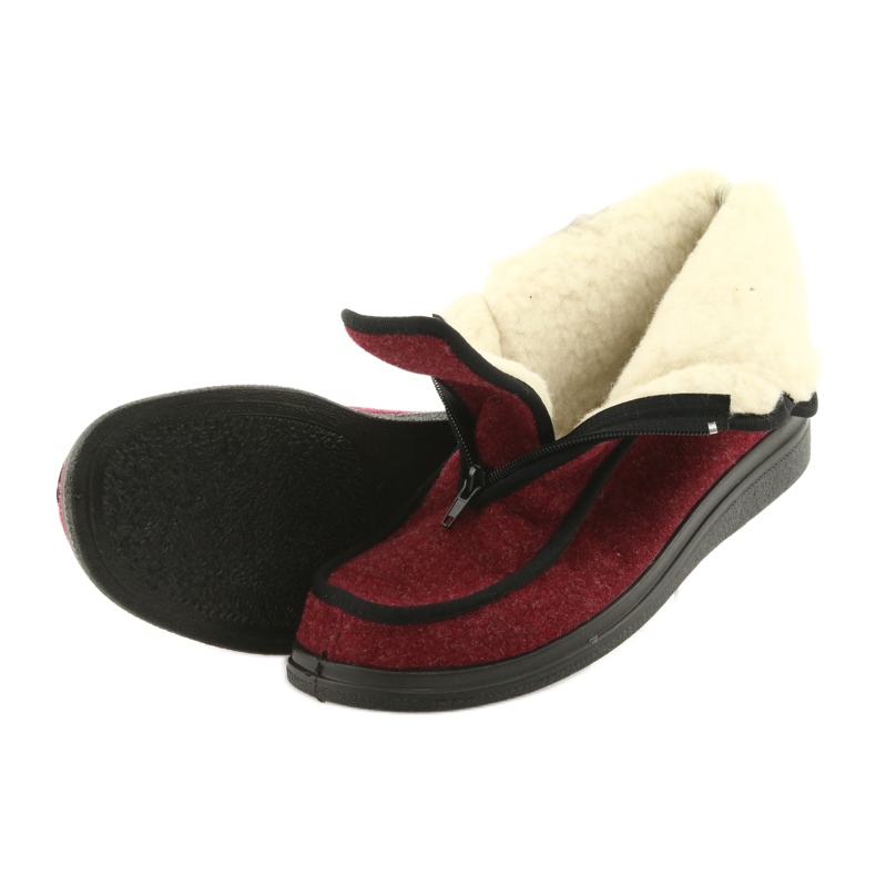 Dr.orto Befado Frauenschuhe PU Isolierte Wolle 996d005 Burgund rot 3