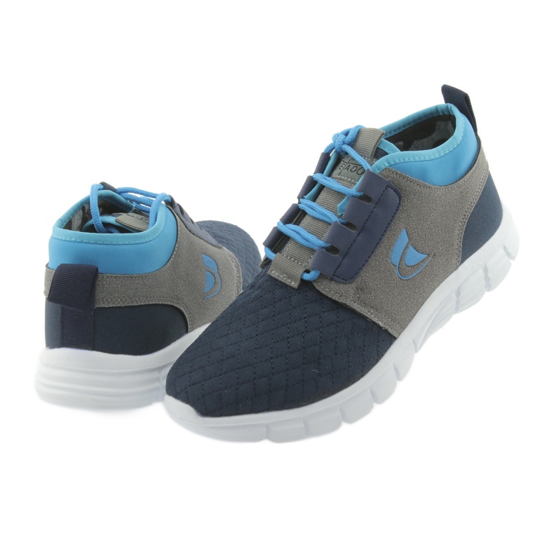 Befado Kinderschuhe bis 23 cm 516Y035 blau grau navy blau 4