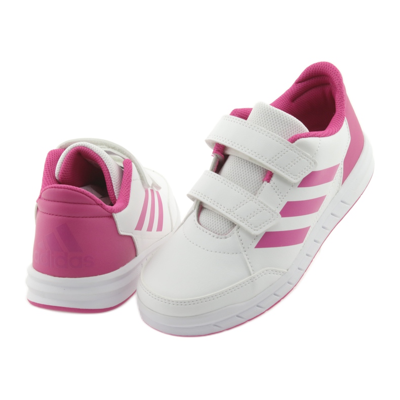 Adidas AltaSport CF K Jr D96828 Schuhe weiß rosa 4