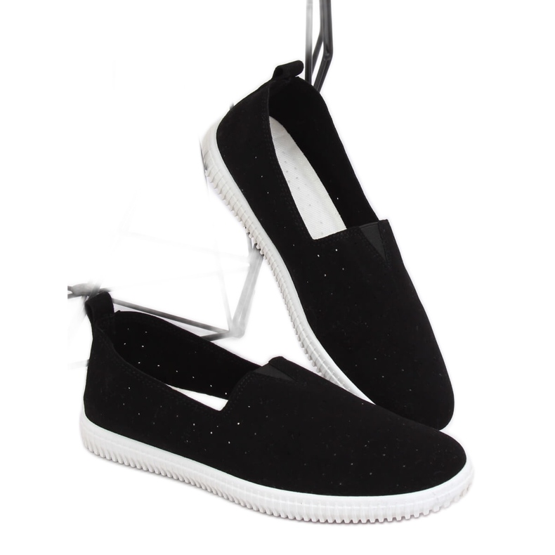 Schwarze Damen Sneaker NB187P Schwarz 1