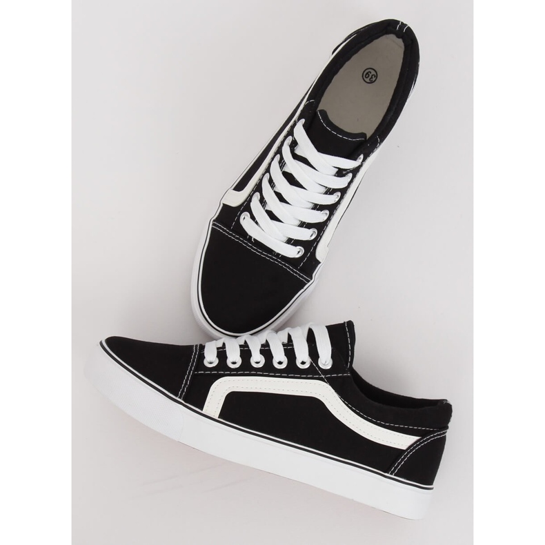 Schwarze Damen Sneaker BL117P Schwarz 1