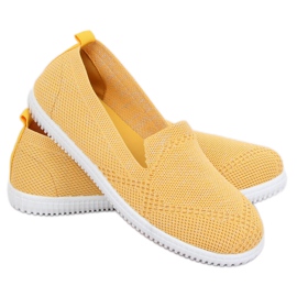 Gelbe Slip-On-Sneakers 784 Gelb 1