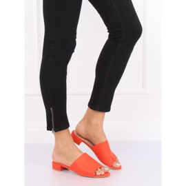 Orangefarbene orangefarbene Damenpantoffeln 1