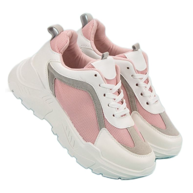 Sportschuhe für Damen weiß rosa 2