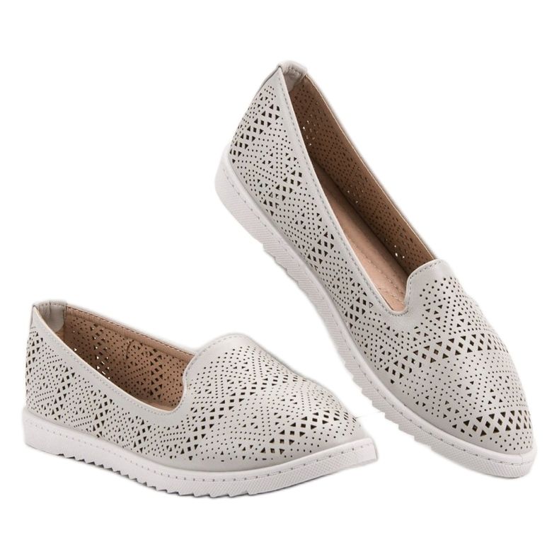 Weide Durchbrochene Lords grau 1