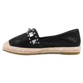 Bestelle Schwarze Espadrilles mit Nieten 2