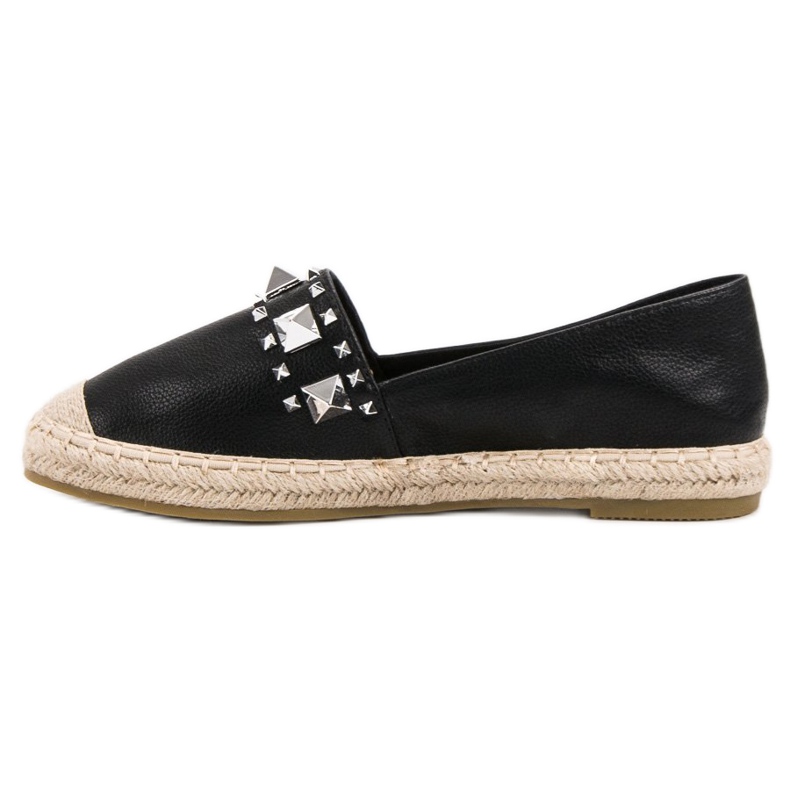 Bestelle Schwarze Espadrilles mit Nieten 2