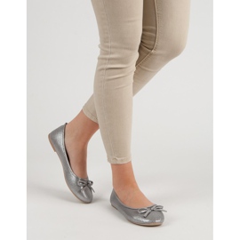 Evento Silberne Ballerina mit Schleife grau 2