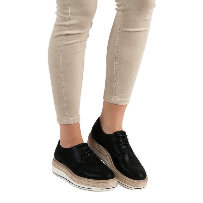 Clowse Schwarze Espadrilles 2