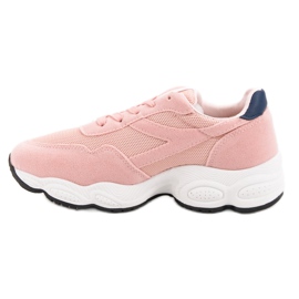Sportschuhe zum Schnüren rosa 1