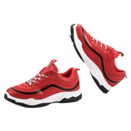 Textile Sportschuhe rot 1