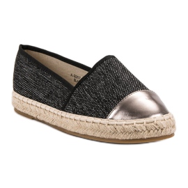 Marquiz Lässige Espadrilles schwarz 1