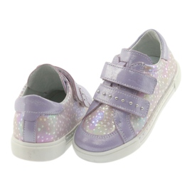 Klettschuhe Ren But 3229 hellviolett lila grau gelb 4