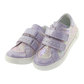 Klettschuhe Ren But 3229 hellviolett lila grau gelb 3