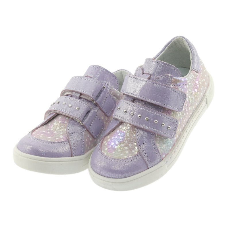 Klettschuhe Ren But 3229 hellviolett lila grau gelb 3