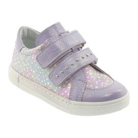 Klettschuhe Ren But 3229 hellviolett grau gelb 1