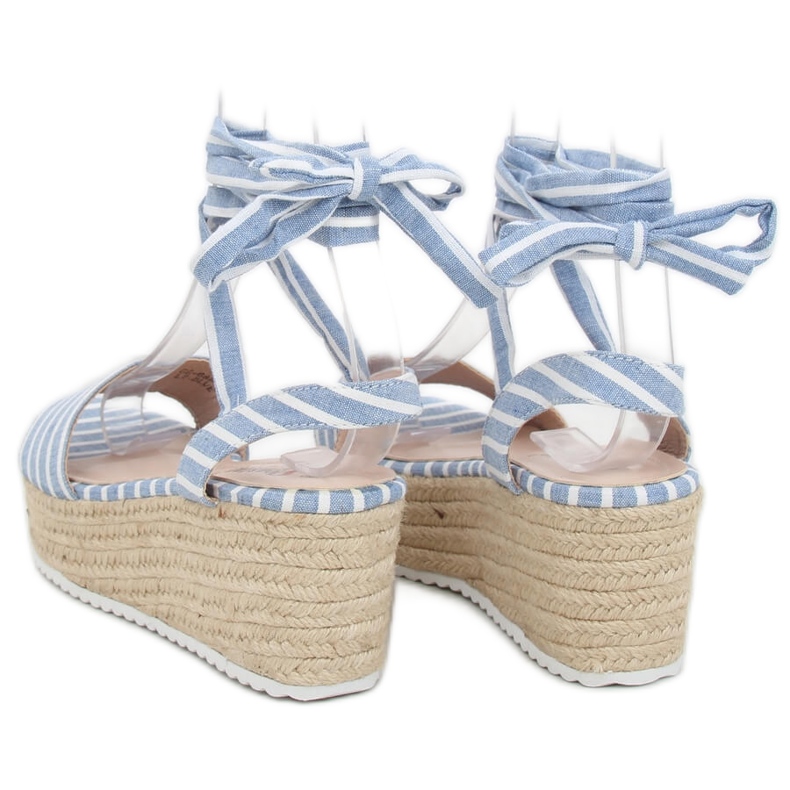 Blaue Canvas-Sandalen GG-68P LT.BLUE weiß 1