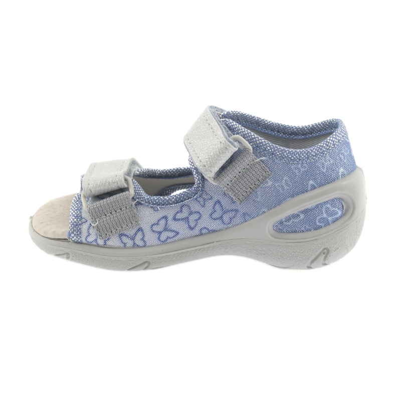 Befado Kinderschuhe PU 065P122 blau grau 2