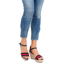 Espadrilles auf Keilabsatz marineblau 9072 Blau 2