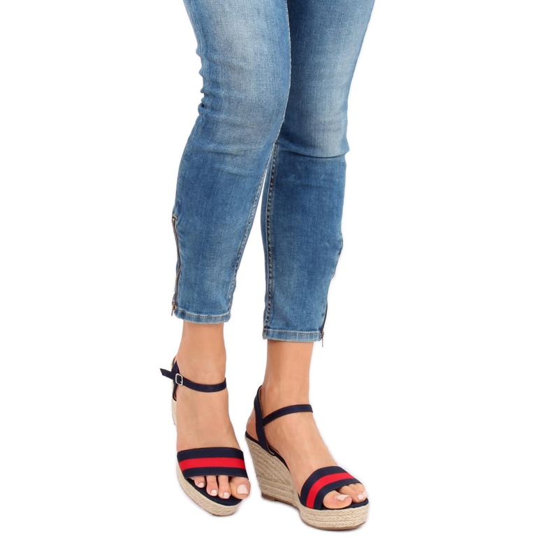 Espadrilles auf Keilabsatz marineblau 9072 Blau 2