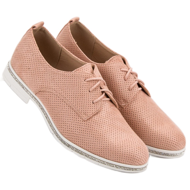 Seastar Puderschuhe mit Kristallen rosa 2