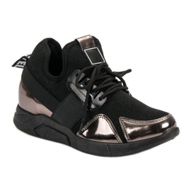 Schwarze Slip-On-Sneakers 1