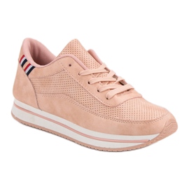 Bequeme Sportschuhe rosa 1