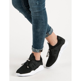 Durchbrochene Sportschuhe schwarz 2