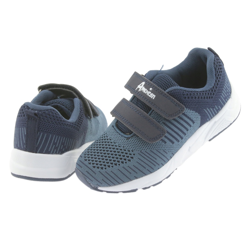 American Club American CA05 marineblaue Sportschuhe mit Klettverschluss 4