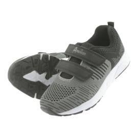 American Club American CA05 Sportschuhe mit Klettverschluss schwarz grau 5