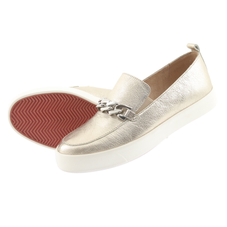 Goldener Slip On mit einer Caprice 24200 Kette 4