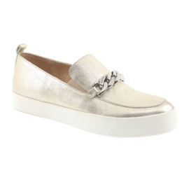 Goldener Slip On mit einer Caprice 24200 Kette 1
