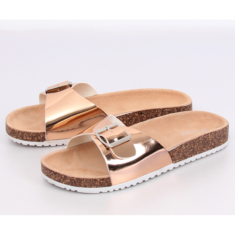Champagner-Flipflops aus Metall DD94P Champagne II-GAT rosa 1