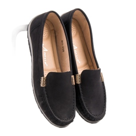 Anesia Paris Schwarze Loafer 1