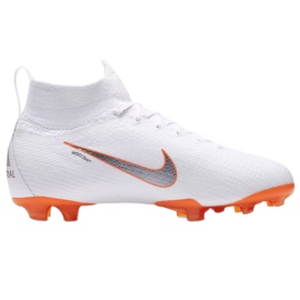 Nike Mercurial Superfly 6 Elite Fg Jr AH7340-107 Fußballschuhe weiß weiß 1
