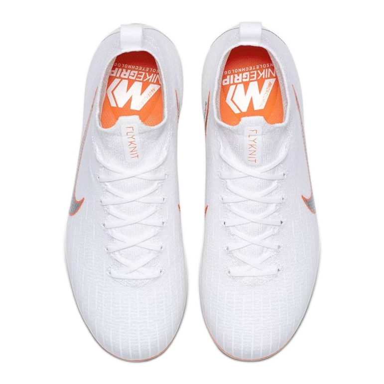 Nike Mercurial Superfly 6 Elite Fg Jr AH7340-107 Fußballschuhe weiß weiß 2