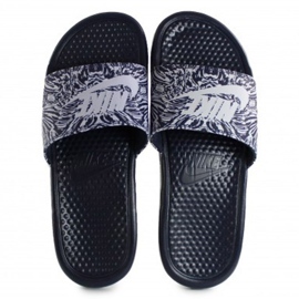 Nike Benassi Just Do It Print 631261-403 Slide schwarz 1