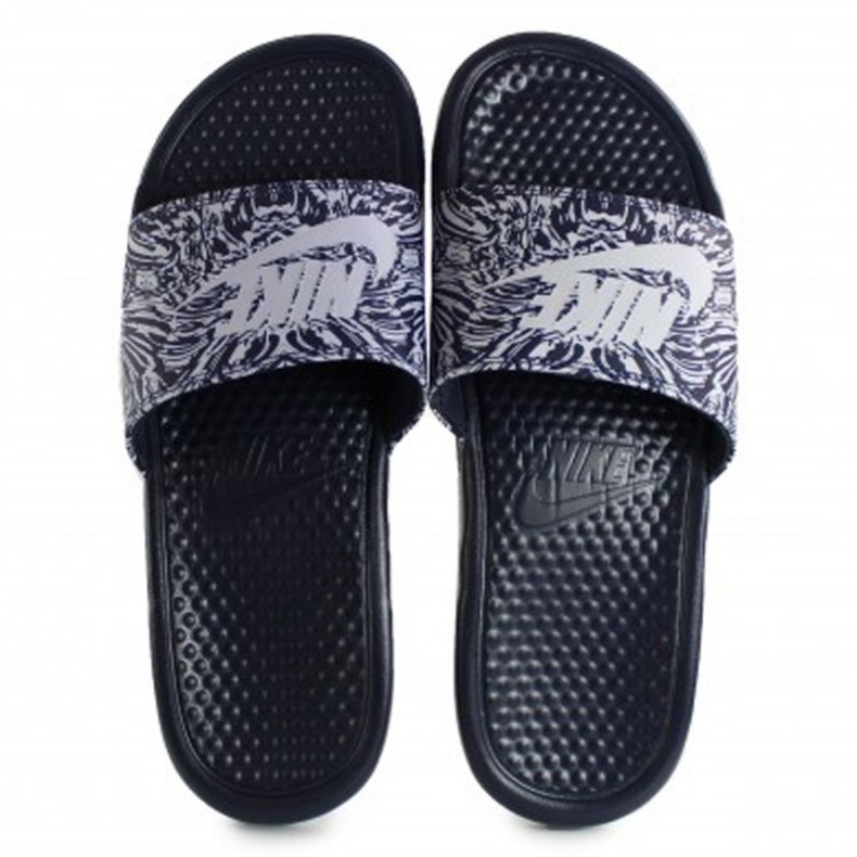 Nike Benassi Just Do It Print 631261-403 Slide schwarz 1
