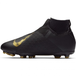 Nike Phantom Vsn Academy Df FG / MG Jr AO3287-077 Fußballschuhe schwarz schwarz 2